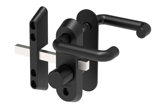 MANILLA CON CILINDRO SEGURIDAD 72MM PARA TRATEROS Y PUERTAS METÁLICAS