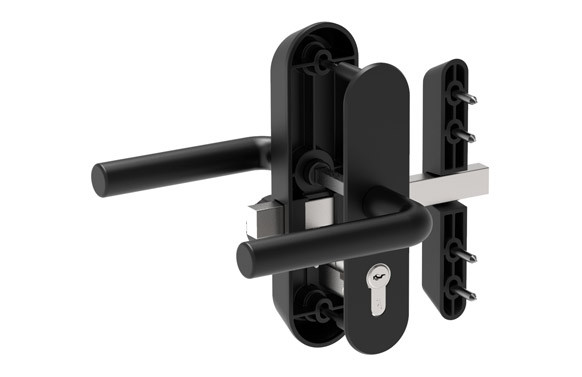 MANILLA CON CILINDRO SEGURIDAD 47MM PARA TRATEROS Y PUERTAS METÁLICAS