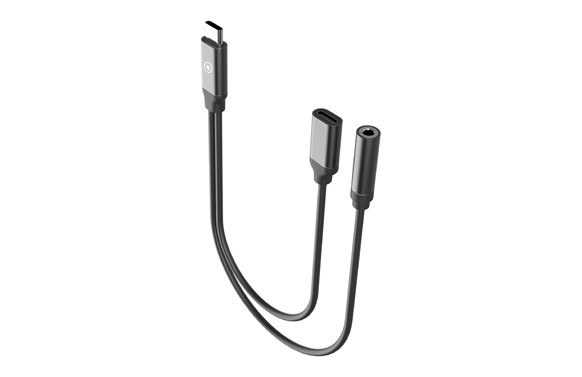 CABLE SPLITTER CARGA Y TRANFIERE TIPO C NEGRO
