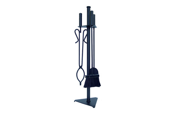 JUEGO CHIMENEA TRIANGULAR 3 PIEZAS NEGRO