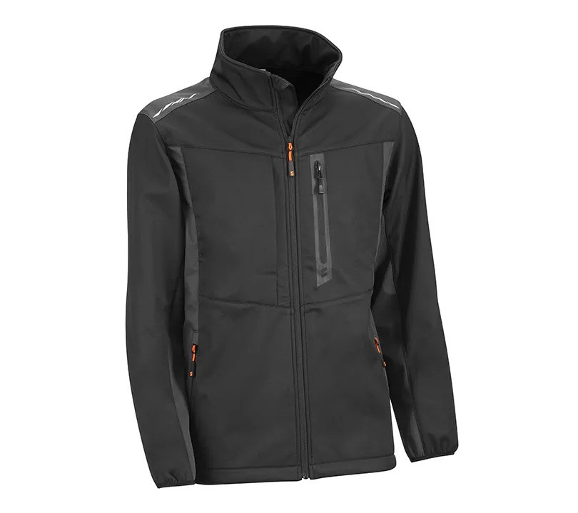 CHAQUETA SOFTSHELL WIND PRO GRIS/NEGRO TALLA S