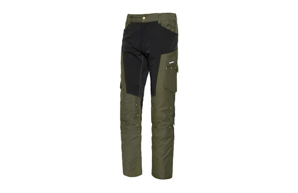 PANTALON ALGODON / NILON 230 GR FLEXARD VERDE / NEGRO TALLA XL