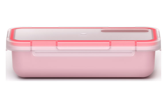 CONTENEDOR HERMETICO 0,5L ROSA PASTEL