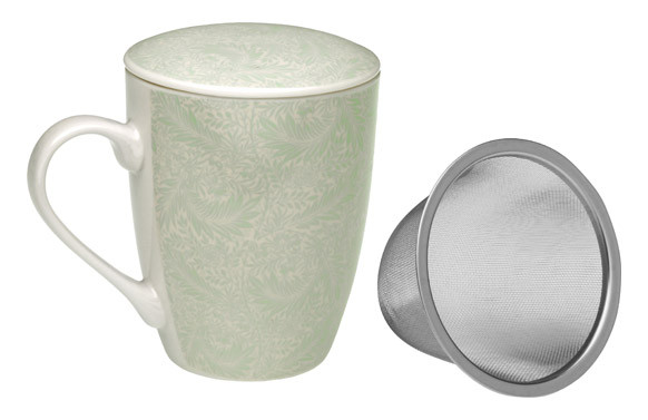 TAZA INFUSION AZUL CON TAPA 0,35L 8,5X8,5X10,2CM