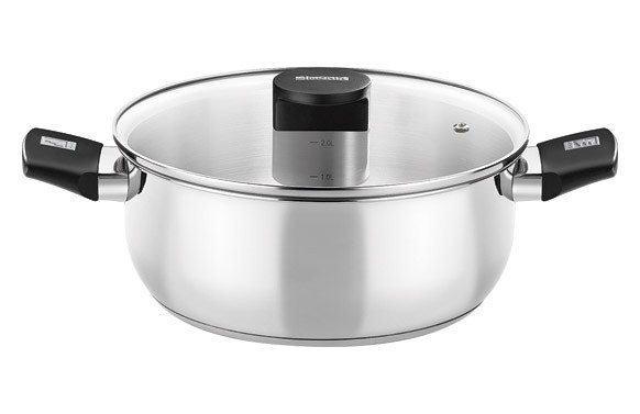 CACEROLA CON TAPA CRISTAL ELITE BAQUELITA 24CM