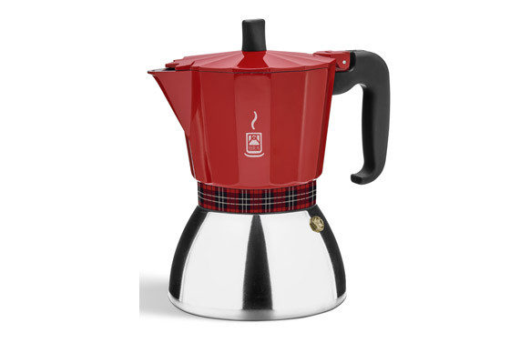 CAFETERA DELUXE INDUCTION ROJA 9 TAZAS