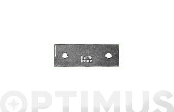 PLACA CARTELA 2 AGUJEROS 30 MM 300UDS
