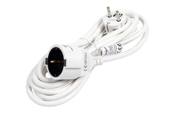 PROLONGADOR 3X1,5 BLANCO 16A 3MT IP20