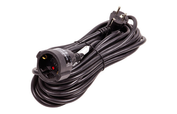 PROLONGADOR 3X1,5 NEGRO 16A 10MT IP20