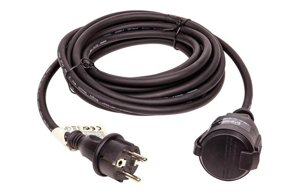 PROLONGADOR 3X1,5 NEGRO 16A 5MT IP44