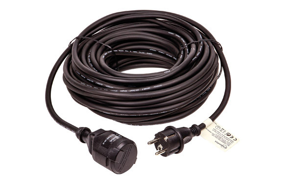 PROLONGADOR 3X1,5 NEGRO 16A 25MT IP44