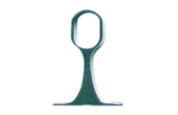 SOPORTE CENTRAL PARA TUBO DE ARMARIO OVAL 25X15MM NIQUEL 50UDS