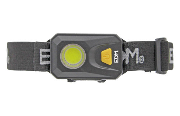LINTERNA FRONTAL LED RECARGABLE 3W 250LM 6500K IP42
