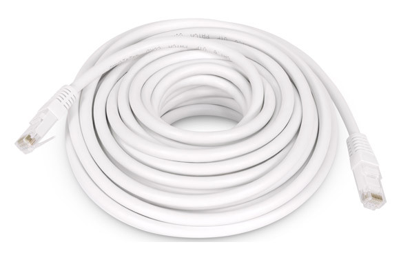 CABLE ETHERNET CAT6 CU RJ45-RJ45 BLANCO 10 MT