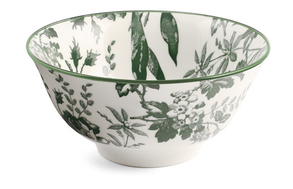 BOL PORCELANA DECORADO MARGARET Ø 16CM VERDE