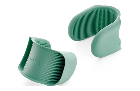 MINI MANOPLAS FLEXIBLES (SET 2 UNIDADES) VERDE 8X8,3X5,5CM