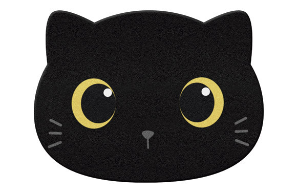 FELPUDO GATO NEGRO-45X60CM