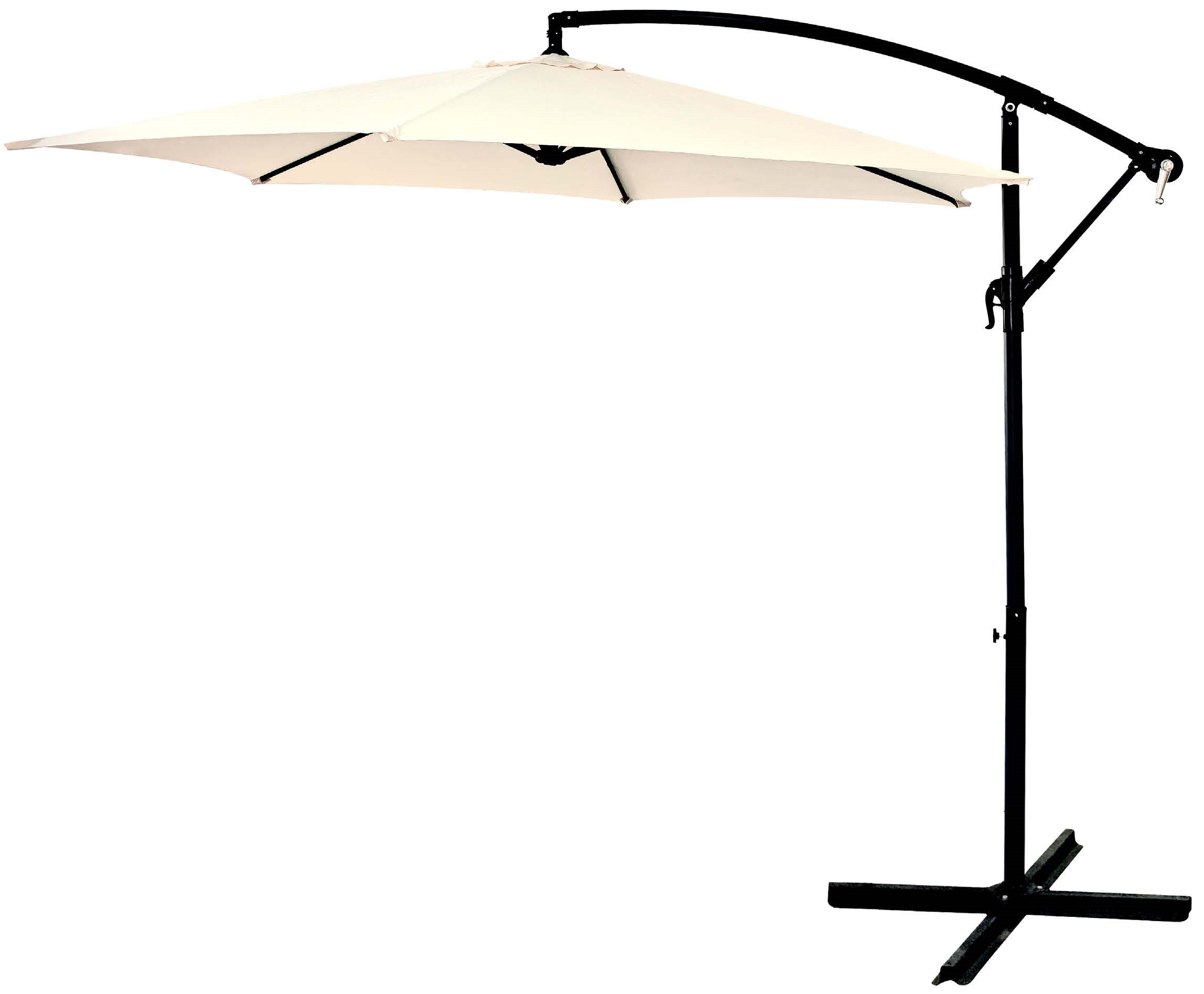 PARASOL ALUMINIO EXCENTRICO BEIGE 3 M