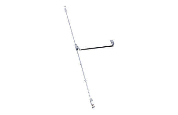 ANTIPANICO SOBREPONER GLOBAL 90CM 2PUNTO NEGRO/GRIS