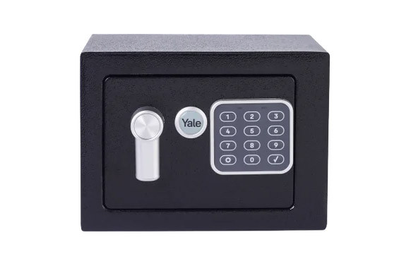 CAJA FUERTE SOBREPONER MINI NEGRA