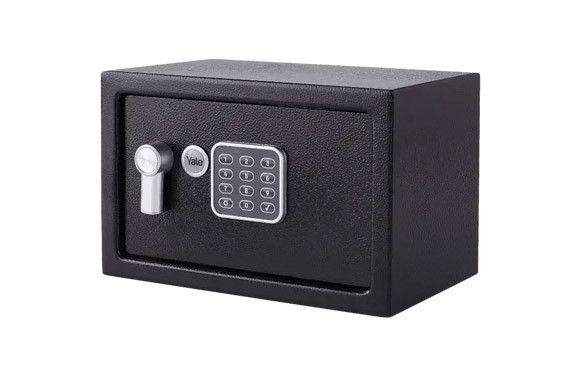 CAJA FUERTE SOBREPONER BASICA PEQUEÑA NEGRA