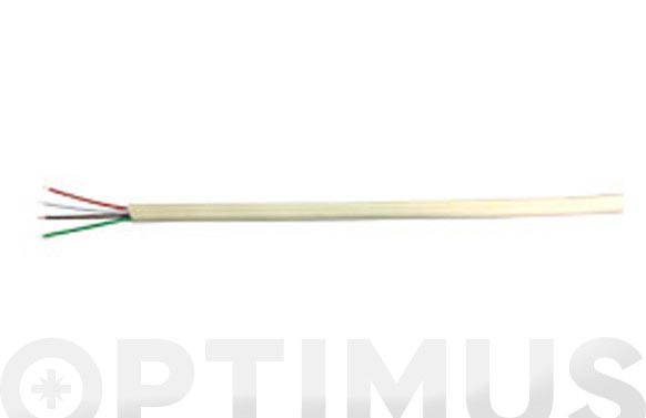 CABLE TELEFONO PLANO 4 VIAS 2,5X4,8 MARFIL 100 MT