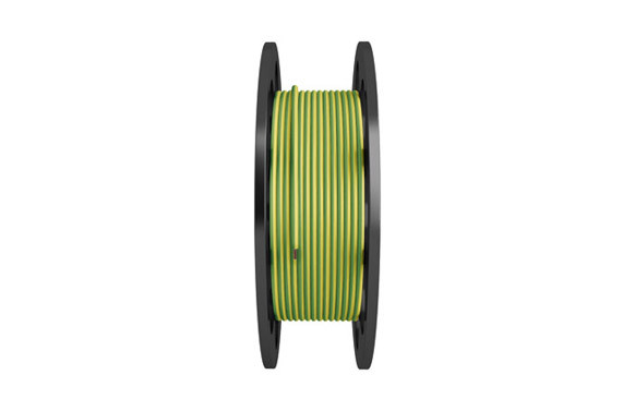 CABLE UNIPOLAR FLEXIBLE 1 X 1,5 MM 200MT AMARILLO/VERDE