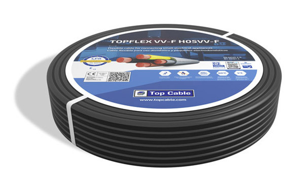 CABLE MANGUERA H05VV-F 2X1MM 100MT NEGRO