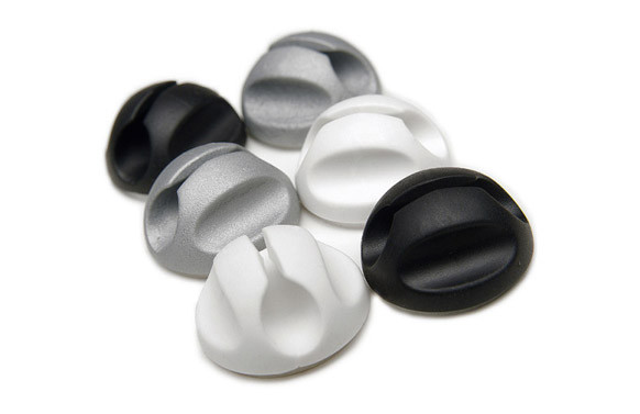 BASE ORGANIZADORA DE CABLES ADHESIVA D-LINE 6 UNID