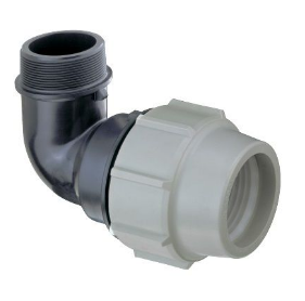 FITTING CODO MIXTO 90º ROSCA MACHO SERIE 7 32MM X 1\"