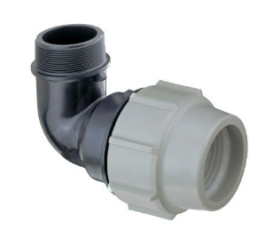 FITTING CODO MIXTO 90º ROSCA MACHO SERIE 7 40MM X 1-1/4\"