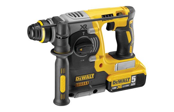 MARTILLO ELECTRONEUMÁTICO SIN ESCOBILLAS XR 18V SDS PLUS+2BATERIAS LI-ION 5A