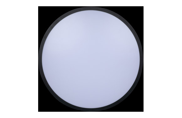 PLAFON LED SUPERFICIE REDONDO CON MARCO NEGRO HYDRA CCT 18W 1800LM Ø285MM