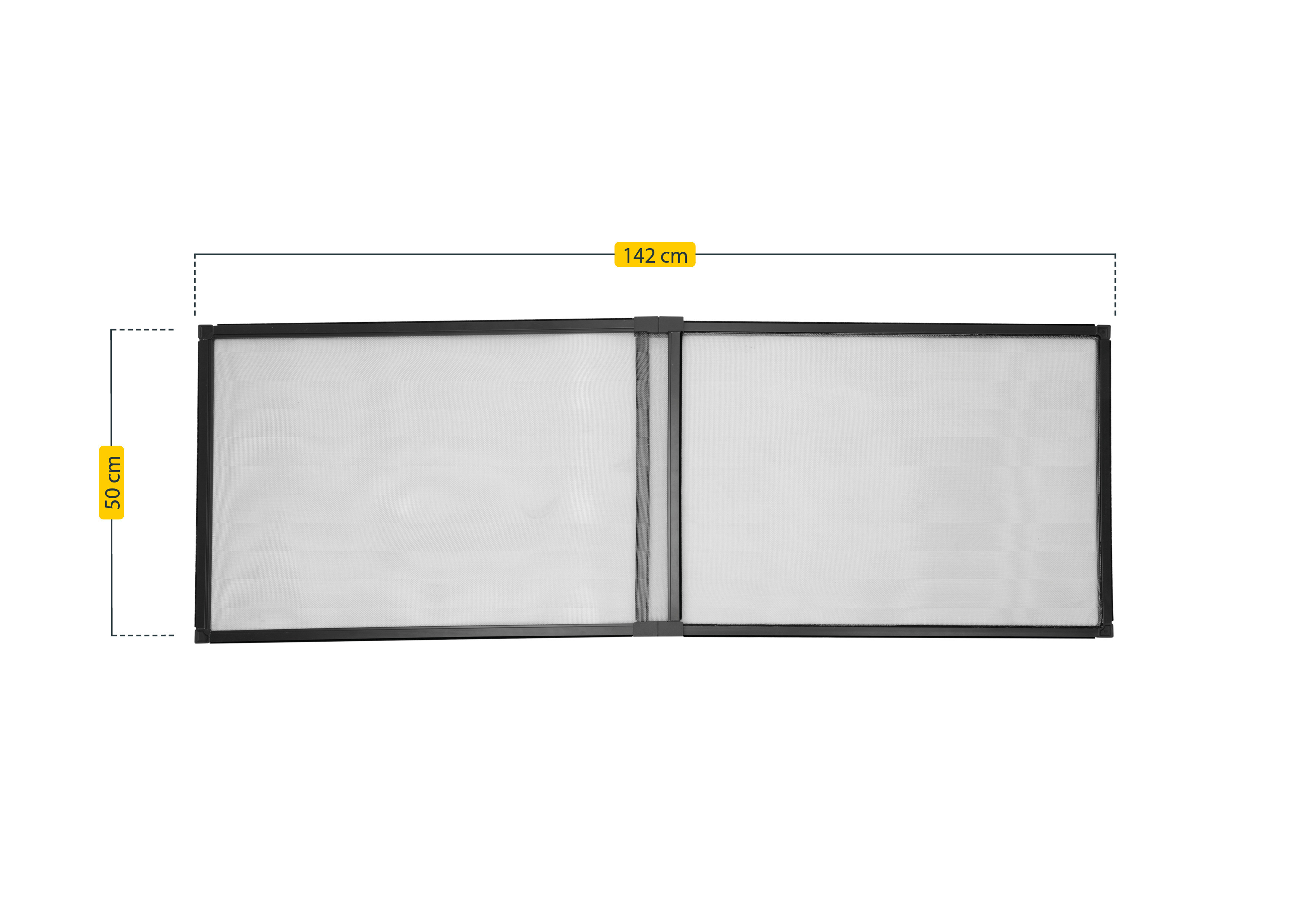 MOSQUITERA VENTANA EXTENSIBLE MALLA ALUMINIO 50X75-142CM ANTRACITA