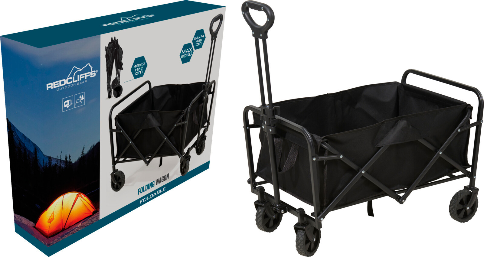 CARRO MULTIUSO PLEGABLE 86X74X48CM