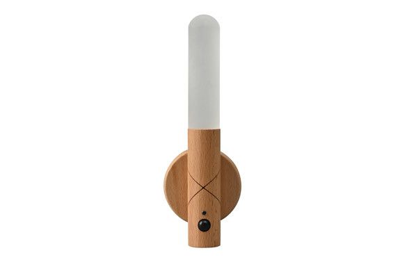 LAMPARA LED PORTATIL CON SENSOR MADERA CLARA ROD 1W 100LM 3CCT