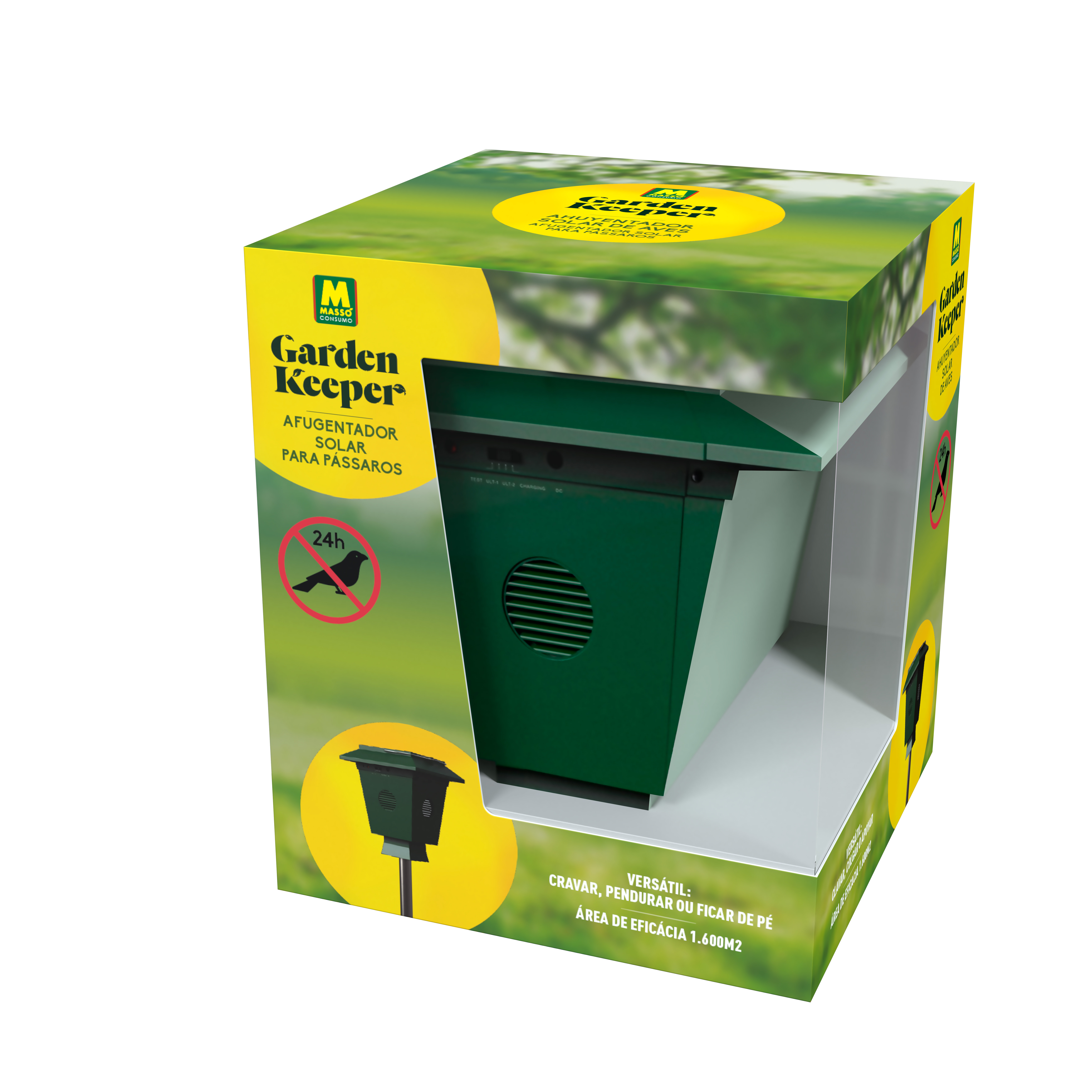 AHUYENTADOR SOLAR DE AVES 1600M²