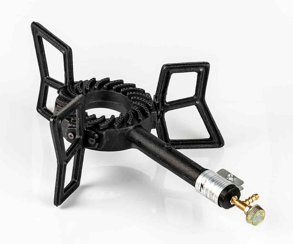 QUEMADOR HIERRO COLADO TRIPODE 53X40X26CM