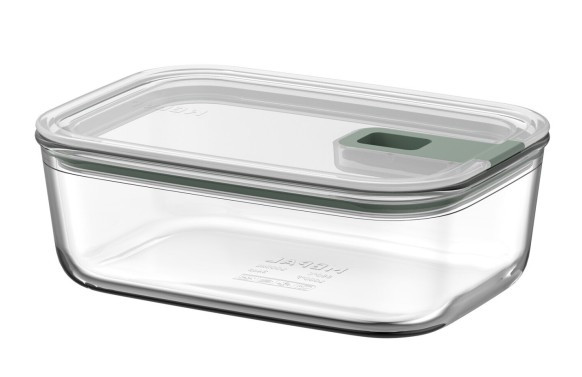 CONTENEDOR ALIMENTOS VIDRIO EASYCLIP 1000 ML MENTA