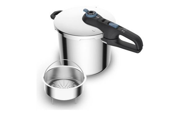 OLLA PRESION SUPER RAPIDA SECURE TRENDY 8 L - INDUCCION CON CESTILLO