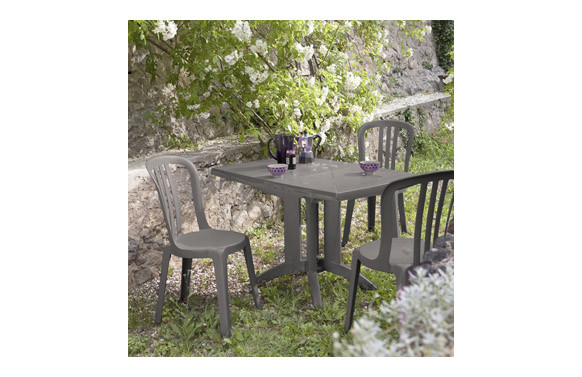 MESA RESINA ABATIBLE VEGA 118X77 CM LINO