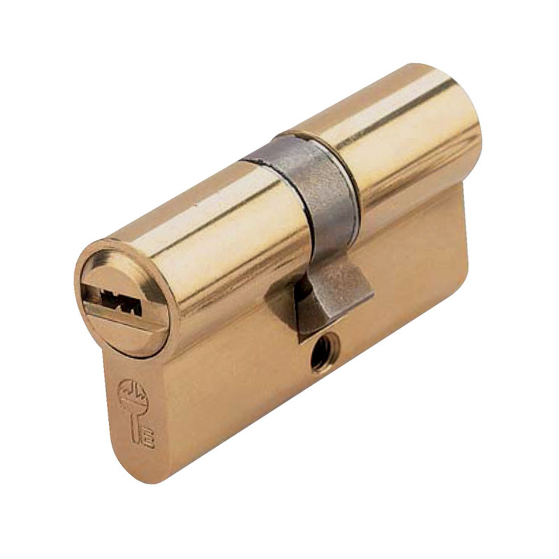 CILINDRO SEGURIDAD DS15 LEVA CORTA 30-30 MM, CROMO MATE, 5 LLAVES