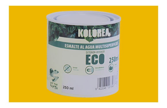 ESMALTE AL AGUA ECO SATINADO 750 ML AMARILLO REAL