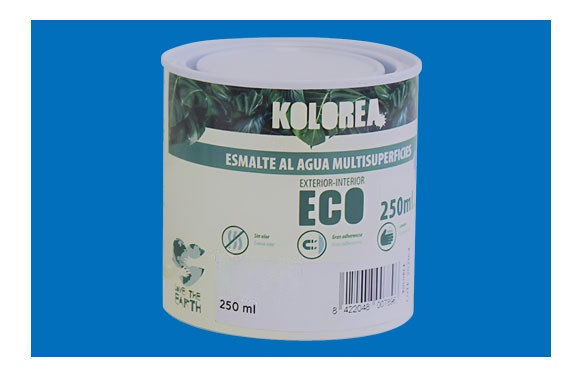 ESMALTE AL AGUA ECO SATINADO 250 ML AZUL LUMINOSO