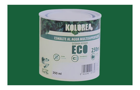 ESMALTE AL AGUA ECO SATINADO 250 ML VERDE HIERBA