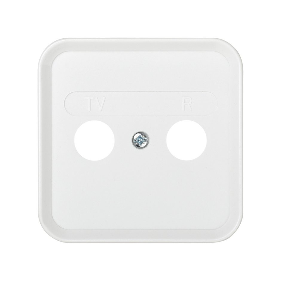 TAPA PARA TOMA R-TV BLANCO S31