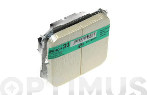 CONMUTADOR DOBLE MARFIL S31