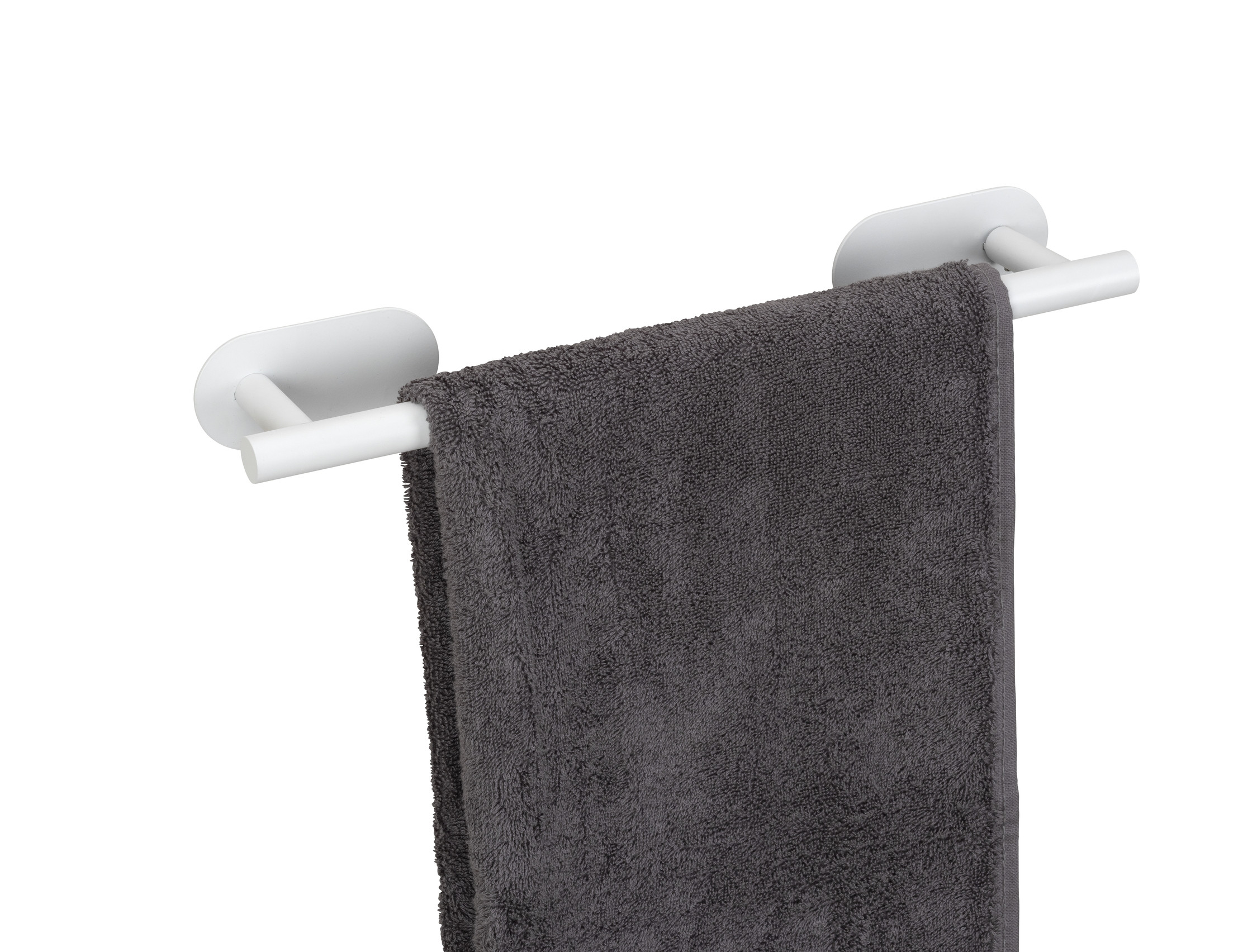 TOALLERO DE BARRA DE ACERO INOXIDABLE 40 CM TURBO-LOC® SERIE OREA WHITE MAT