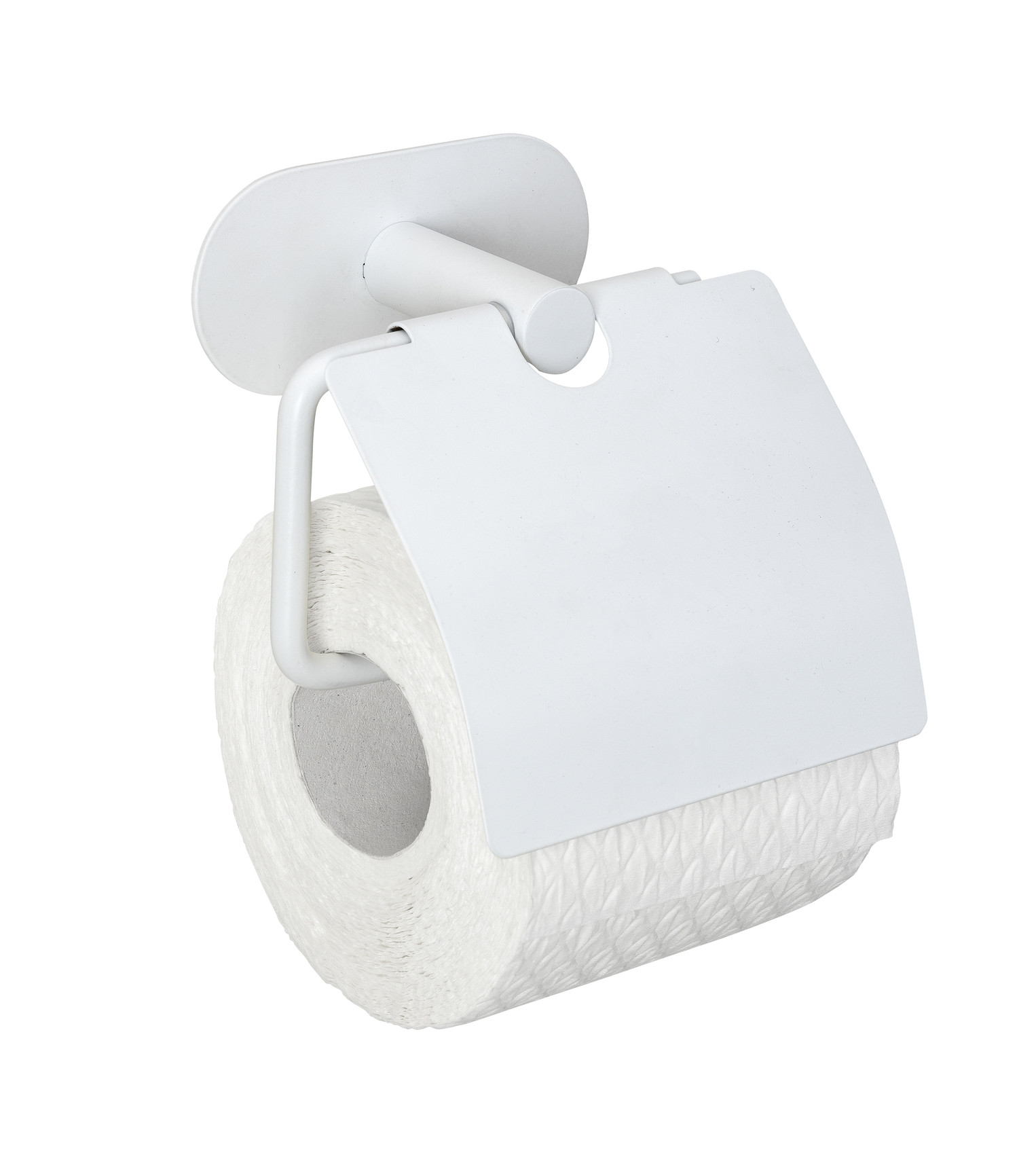 PORTAROLLOS CON TAPA DE ACERO INOXIDABLE TURBO-LOC® SERIE OREA WHITE MAT