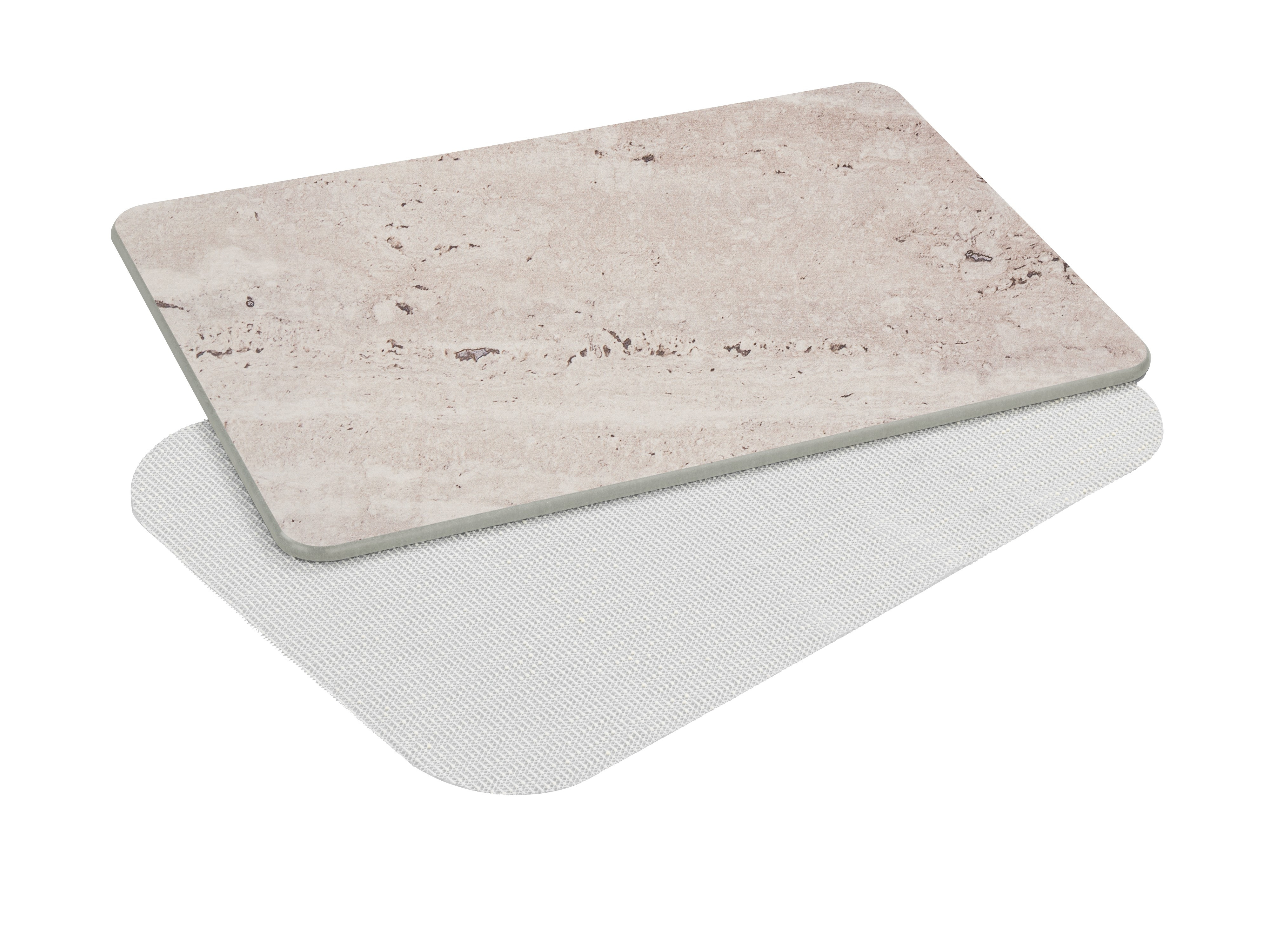 ALFOMBRA DE BAÑO DIATOMITA GRIS MARMOLEADO 39 X 1 X 60 CM